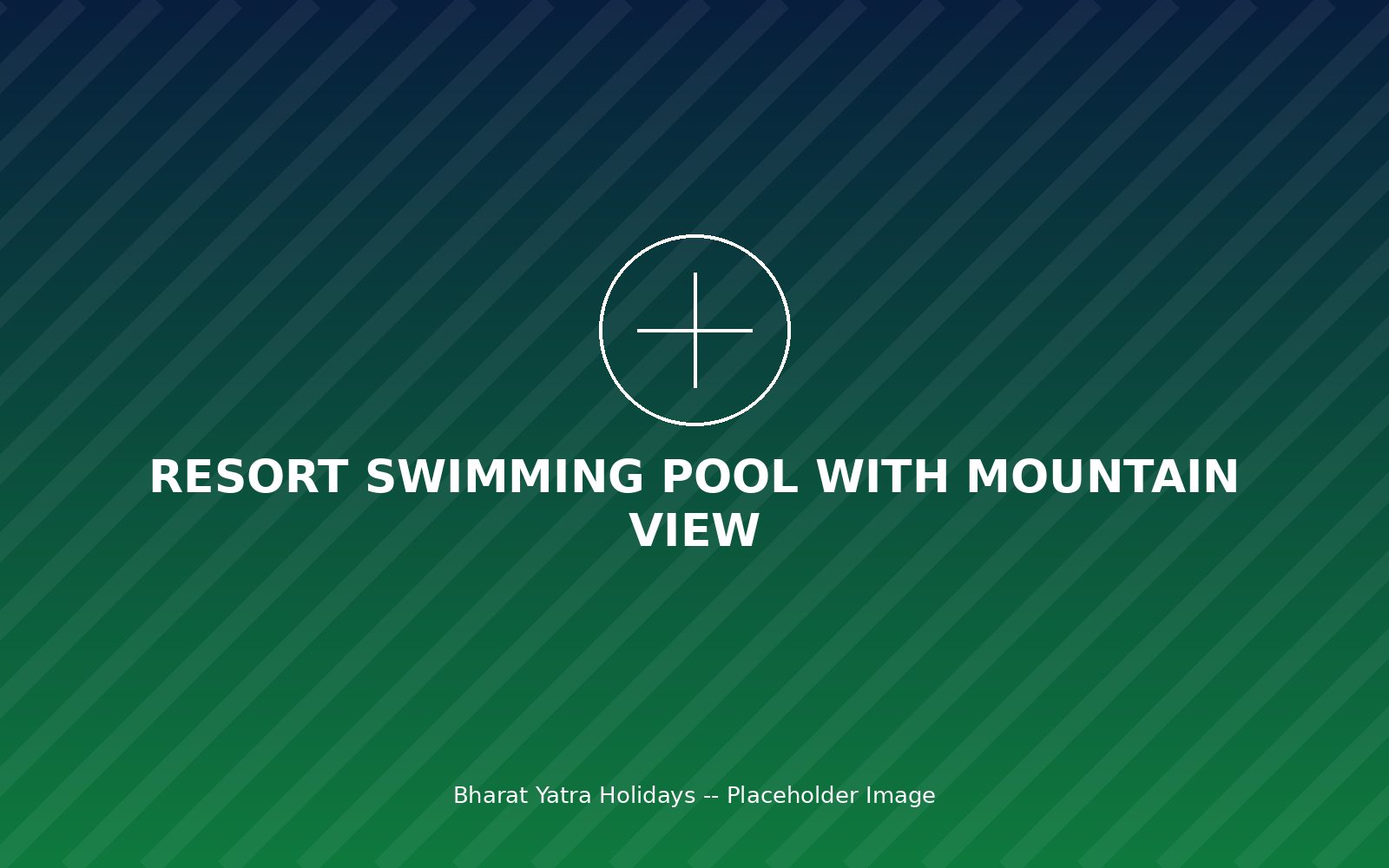 Resort swimming pool with mountain view