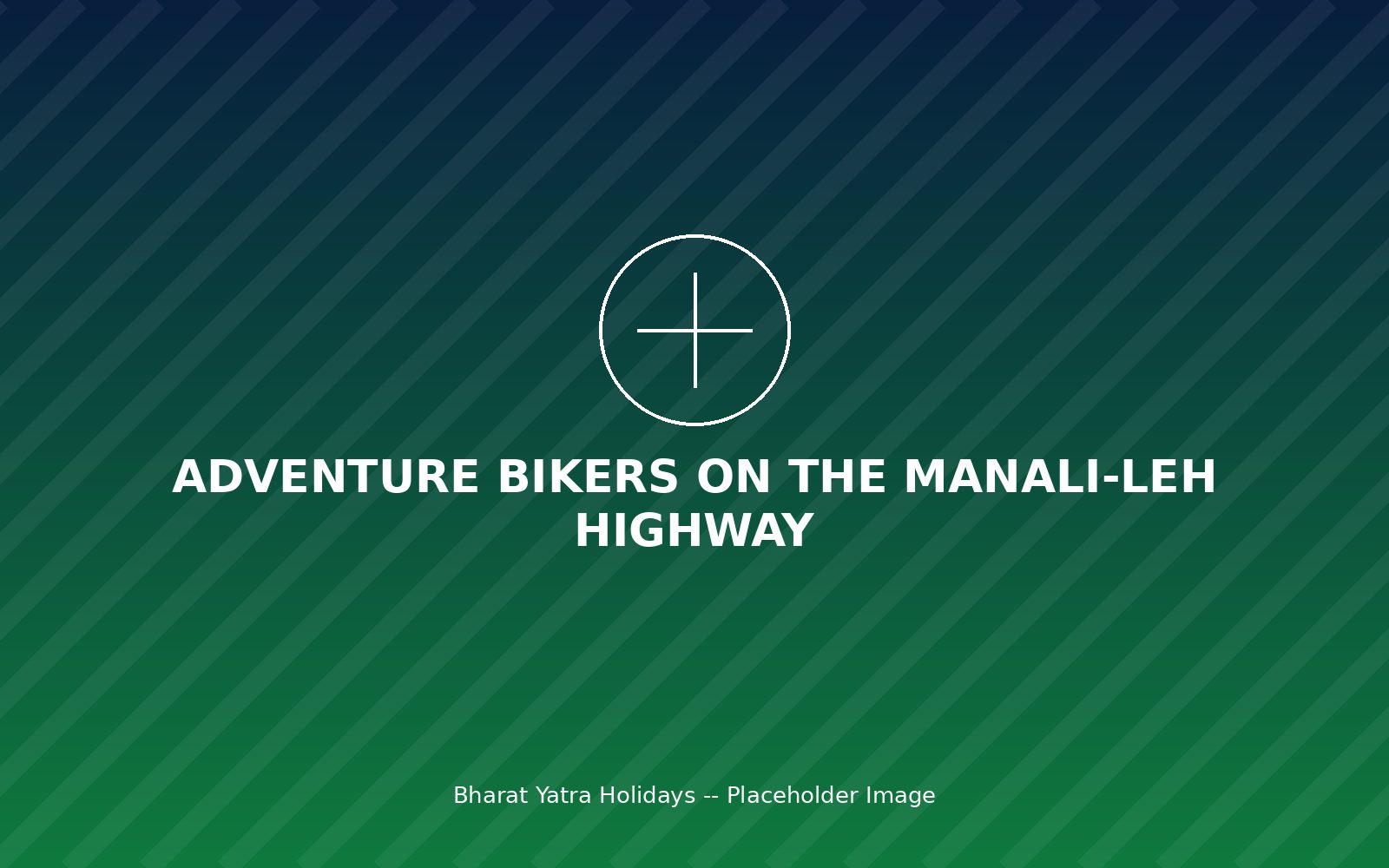 Adventure bikers on the Manali-Leh highway